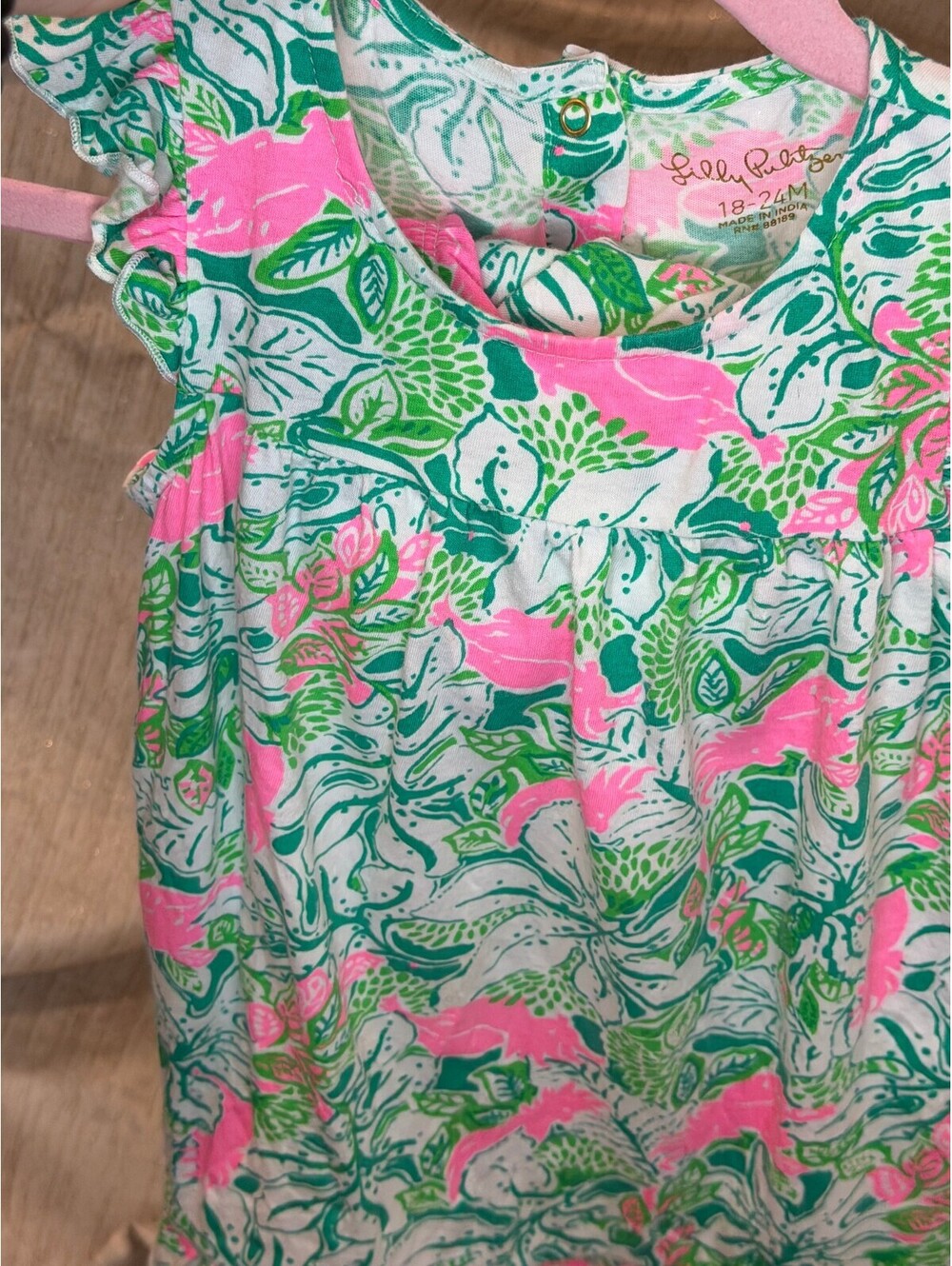 Lilly Pulitzer Cecily Infant Dress Just Wing It 18-24M